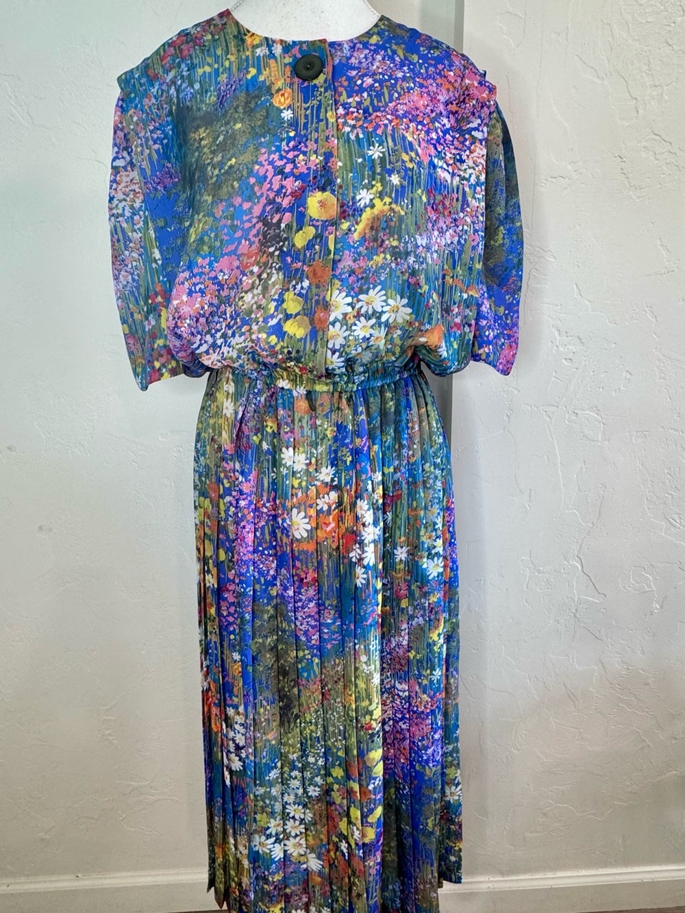 Vintage Lady Carol New York Floral Dress Boho Cottagecore Garden Party